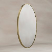 Origins Living Delphine 550 x 800mm Oval Mirror - Brushed Brass