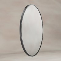 Origins Living Delphine 550 x 800mm Oval Mirror - Gunmetal
