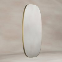 Origins Living Oslo 450 x 800mm Barrel Mirror - Brushed Brass