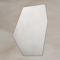 Origins Living Oslo 550 x 800mm Irregular Hexagon Mirror - Black