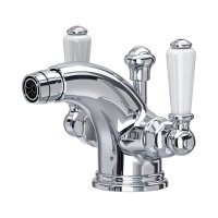 Perrin & Rowe Traditional Monobloc Bidet Mixer (Lever Handles) - Chrome