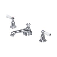 Perrin & Rowe Traditional Three-Hole Basin Mixer (Lever Handles) - Chrome