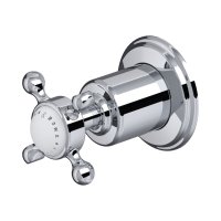 Perrin & Rowe Traditional Three-Way Diverter (Crosstop Handle) - Chrome