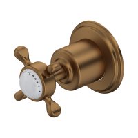 Perrin & Rowe Traditional Four-Way Diverter (Crosstop Handle) - English Bronze