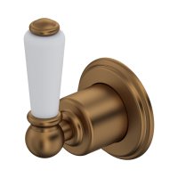 Perrin & Rowe Traditional Three-Way Diverter with Shut Off (Lever Handle) - English Bronze