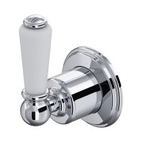 Perrin & Rowe Traditional Three-Way Diverter with Shut Off (Lever Handle) - Chrome