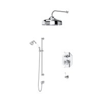 Perrin & Rowe Traditional Shower Set Two with 5" Shower Rose - Chrome