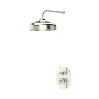 Perrin & Rowe Traditional Shower Set Three with 5" Shower Rose - Pewter