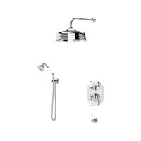 Perrin & Rowe Traditional Shower Set Four with 5" Shower Rose - Chrome