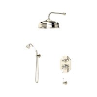 Perrin & Rowe Traditional Shower Set Four with 5" Shower Rose - Nickel