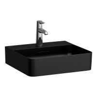 Laufen Val 450mm 1 Tap Hole Basin - Matt Black