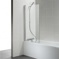 Ideal Standard Connect 2 Angle Silver Bath Screen