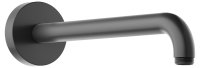Keuco 300mm Wall-Mounted Shower Arm with Round Rosette - Brushed Black / Chrome