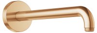 Keuco 300mm Wall-Mounted Shower Arm with Round Rosette - Brushed Bronze