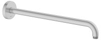 Keuco 450mm Wall-Mounted Shower Arm with Round Rosette - Aluminium
