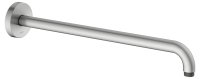 Keuco 450mm Wall-Mounted Shower Arm with Round Rosette - Stainless Steel