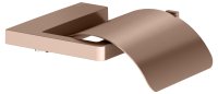Keuco Collection Moll Toilet Roll Holder with Lid - Brushed Red Gold