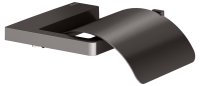 Keuco Collection Moll Toilet Roll Holder with Lid - Brushed Titanblack