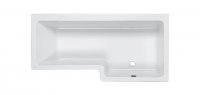 Carron Quantum 1600 x 700/850mm Right Hand Acrylic Shower Bath