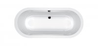 Carron Halcyon Oval 1750 x 800mm Carronite Freestanding Bath with Overflow