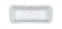 Carron Halcyon Square 1750 x 800mm Carronite Freestanding Bath with Overflow