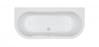 Carron Halcyon D-Shaped 1750 x 800mm Acrylic Freestanding Bath