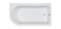 Carron Status 1550 x 850mm Left Hand Carronite Shower Bath