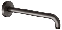 Keuco 300mm Wall-Mounted Shower Arm with Round Rosette - Brushed Titanblack