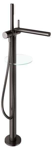 Keuco Edition 400 Single Lever Bathtub Mixer Free-Standing - Brushed Titanblack