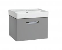 Tavistock Compass 500mm Wall Mounted Unit and Basin - Gloss Light Grey