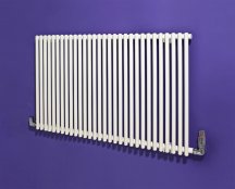 Bisque Trubi single column Radiator - 1800mm x 396mm - White RAL9010