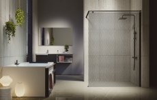 Novellini Kuadra H Printed Glass Wetroom Shower Screens