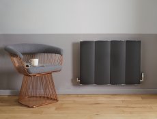 Zehnder Lissett Radiator 590 x 401mm - Volcanic