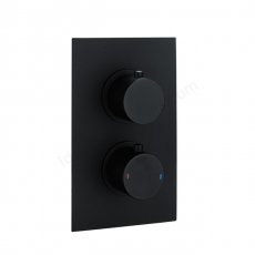 RAK Round Black Concealed Shower Valves