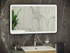 RAK Art Soft 600x1000mm Led Illuminated Mirror - Matt Black
