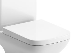 Purity Collection Forestglow Wrapover Soft Close Toilet Seat - White - Stock Clearance