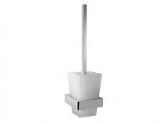 Vado Shama Toilet Brush and Frosted Glass Holder