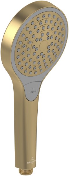 Villeroy & Boch Verve Round 3 Spray Hand Shower - Brushed Gold
