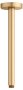 Keuco 300mm Ceiling Mounted Shower Arm with Round Rosette - Brushed Brass