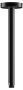 Keuco 300mm Ceiling Mounted Shower Arm with Round Rosette - Matt Black