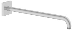 Keuco 450mm Wall-Mounted Shower Arm with Square Rosette Extension - Aluminium