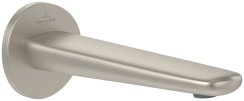 Villeroy & Boch Antao Wall-Mounted Bath Spout - Matt Brushed Nickel