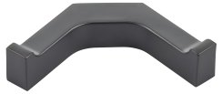 Keuco Edition 11 Double Robe Hook - Brushed Black / Chrome