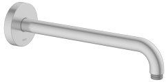 Keuco 300mm Wall-Mounted Shower Arm with Round Rosette - Aluminium