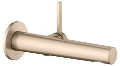 Keuco Edition 400 Single Lever Mixer Wall Mounted Extension 197mm - Brushed Bronze