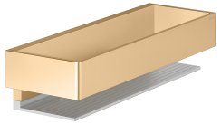 Keuco Edition 11 Shower Basket - Brushed Brass