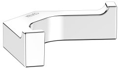 Keuco Edition 11 Double Robe Hook - Chrome