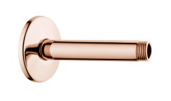 Vitra Origin 100mm Ceiling-Mounted Shower Arm - Soft Copper