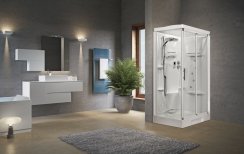 Novellini New Holiday 2P120 Hydromassage Sliding Shower Enclosure