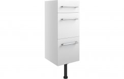 Purity Collection Aurora 300mm 3 Drawer Unit - White Gloss